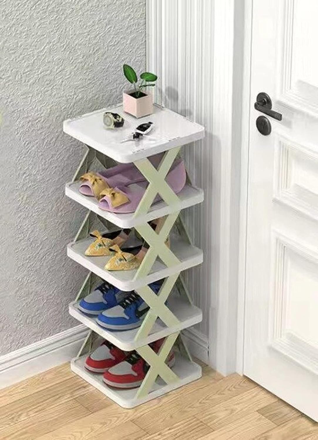 HOUSE OF QUIRK 8 Tier Shoes Stand, Shoe Rack Tower Rack Suit for