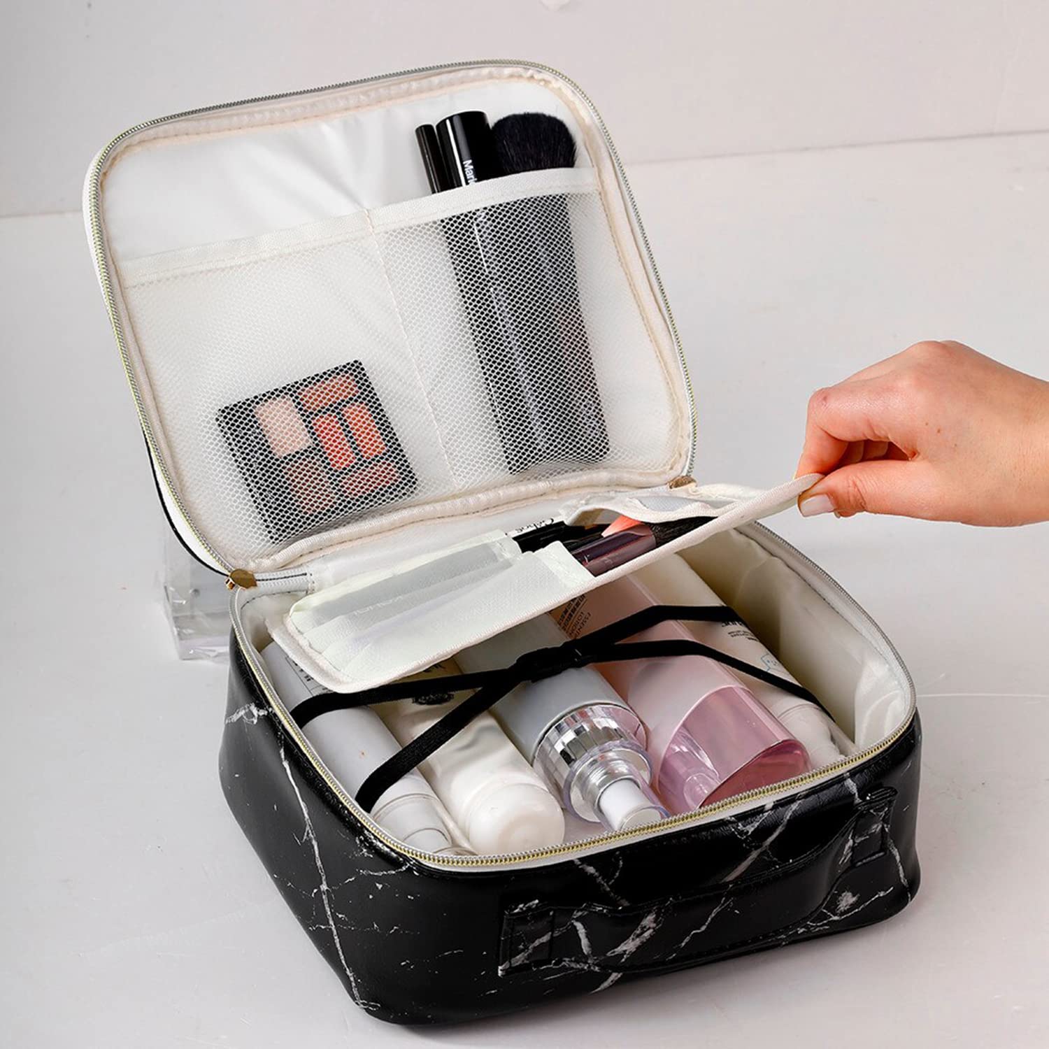 Buy House of Quirk Travel Makeup Bag Large Cosmetic Bags with