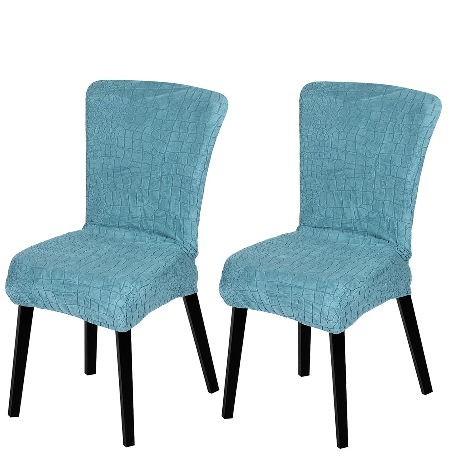 Stretchy Universal Jacquard Sapphire Chair Cover (TEAL)