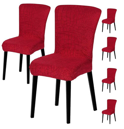 Stretchy Universal Jacquard Sapphire Chair Cover (WINE)