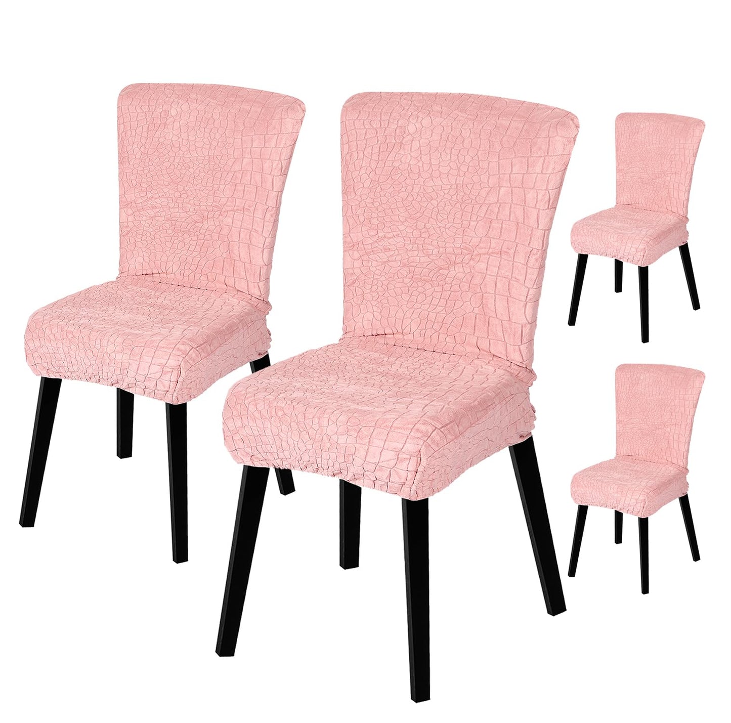 Stretchy Universal Jacquard Sapphire Chair Cover (Pink)