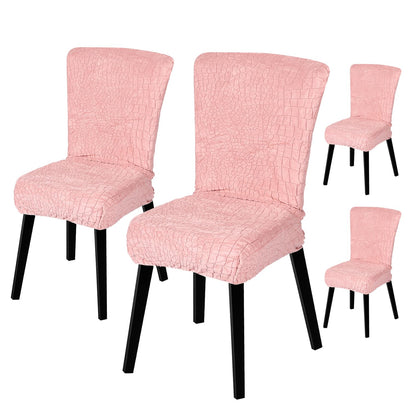 Stretchy Universal Jacquard Sapphire Chair Cover (Pink)