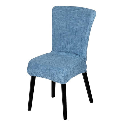 Stretchy Universal Jacquard Sapphire Chair Cover (BLUE)