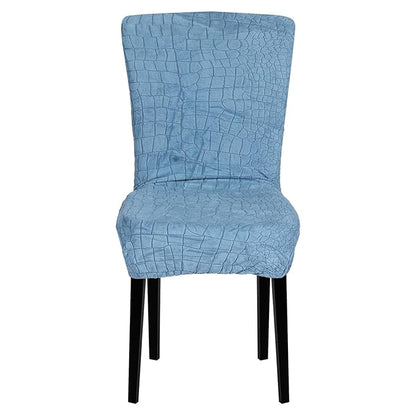 Stretchy Universal Jacquard Sapphire Chair Cover (BLUE)