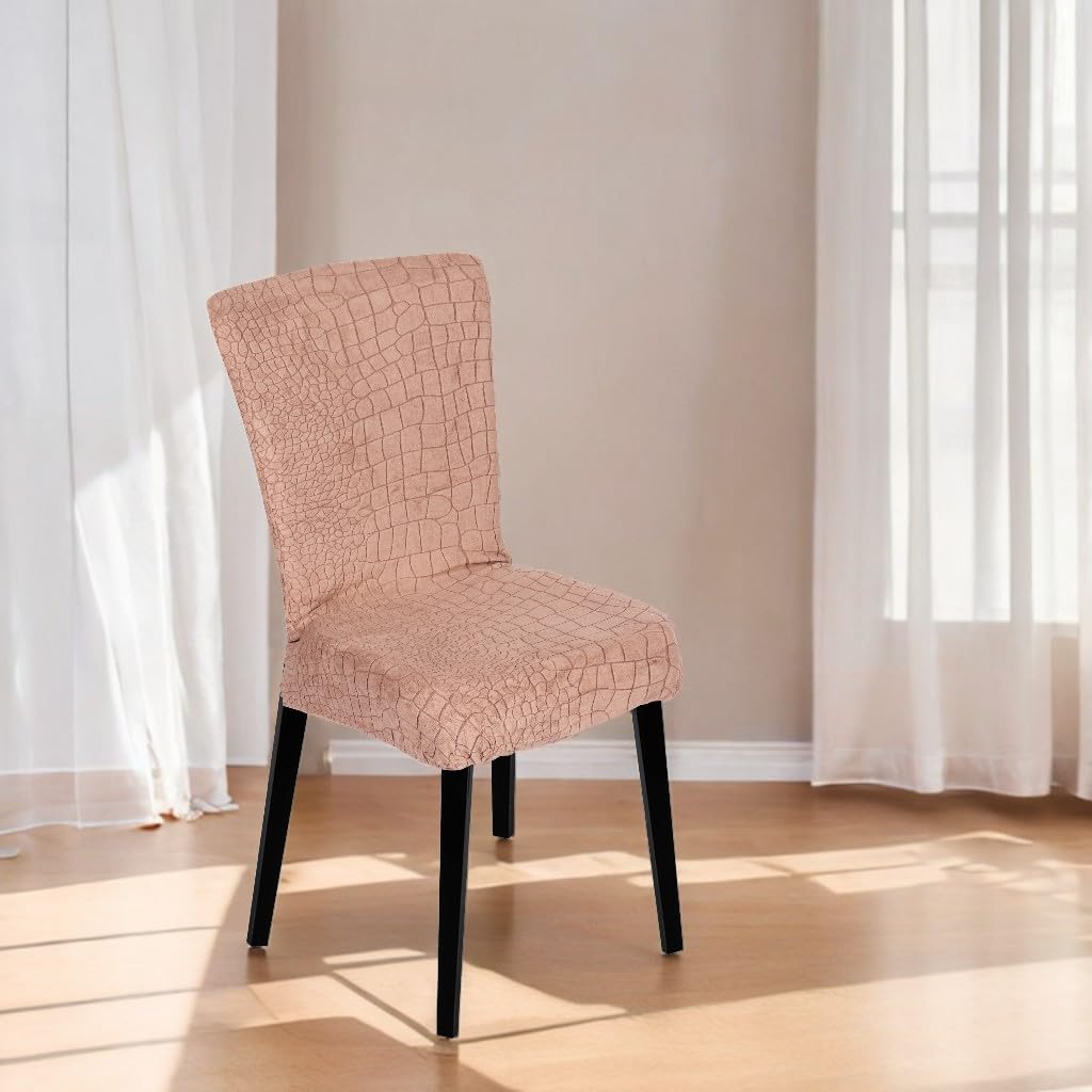 Stretchy Universal Jacquard Sapphire Chair Cover (Coffee)