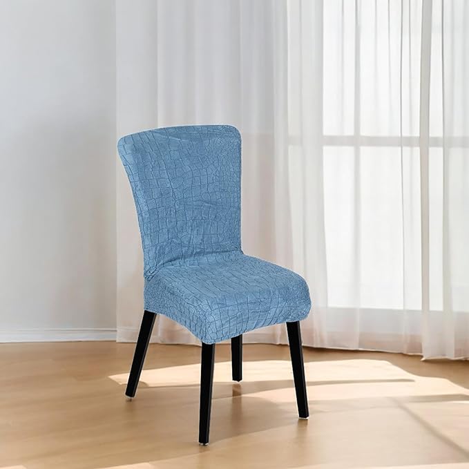 Stretchy Universal Jacquard Sapphire Chair Cover (BLUE)