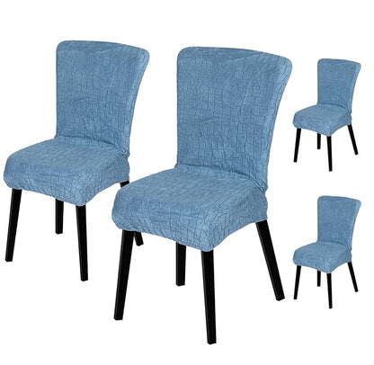 Stretchy Universal Jacquard Sapphire Chair Cover (BLUE)