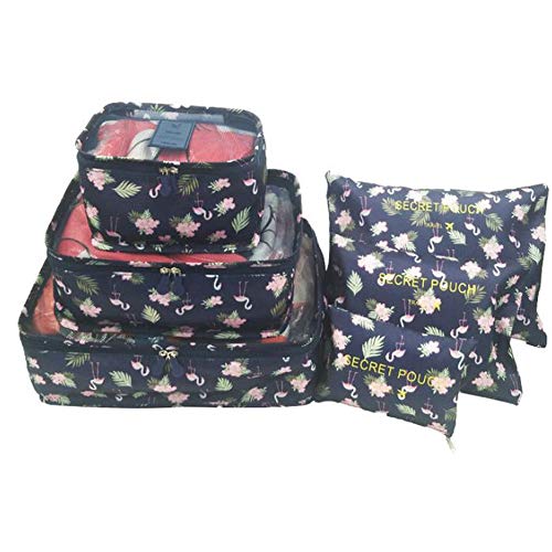 Travel Storage Bag Secret Pouch Organizer Bag (6Pcs/1Set)