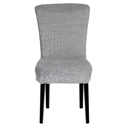 Stretchy Universal Jacquard Sapphire Chair Cover ( Charcoal)