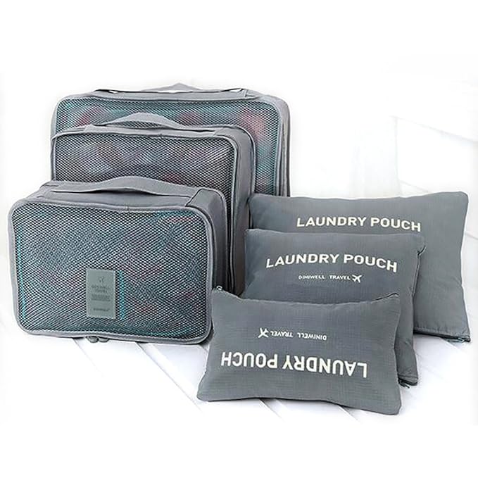 Travel Storage Bag Luggage Case Organizer Bag (6Pcs/1Set)