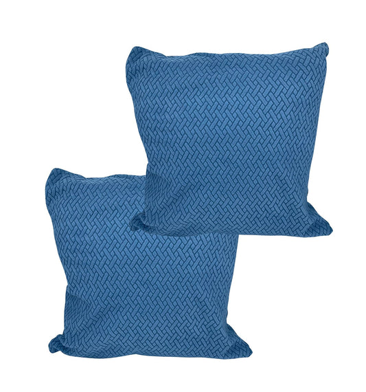 Polar Fleece Fabric Cushion Cover With Zipper (45 x 45 cm) (Sky Blue)