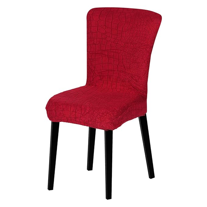 Stretchy Universal Jacquard Sapphire Chair Cover (WINE)