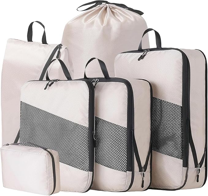 Compression Packing Cubes Travel Organizer Set of 6