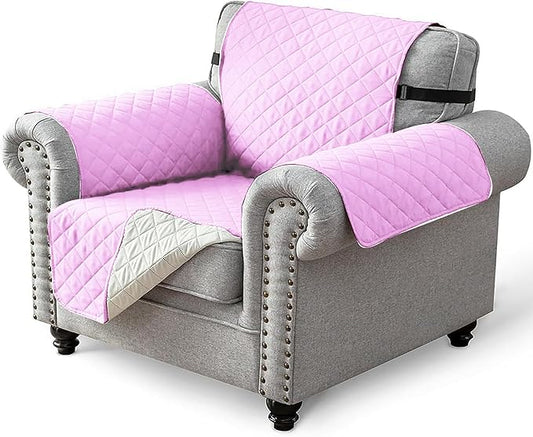 Reversible Sofa/Couch Covers 280 GSM (PINK/BEIGE)