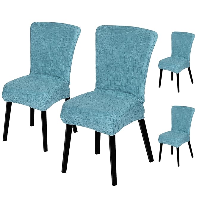 Stretchy Universal Jacquard Sapphire Chair Cover (TEAL)