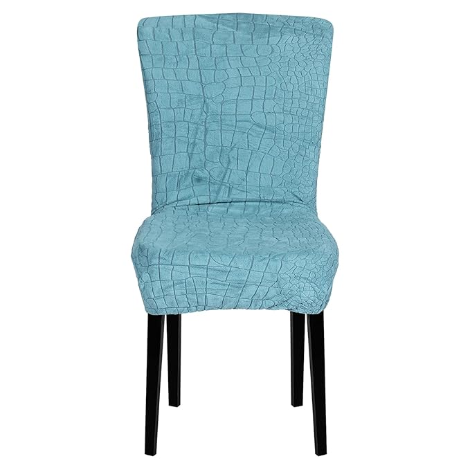 Stretchy Universal Jacquard Sapphire Chair Cover (TEAL)