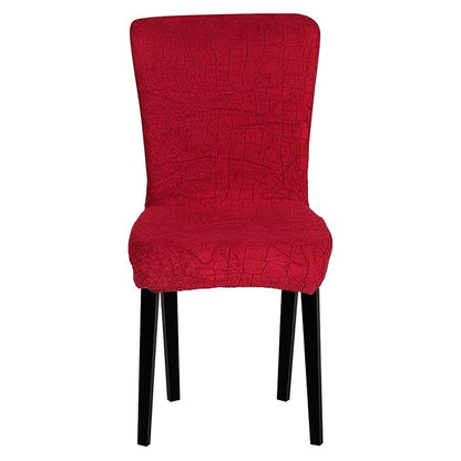 Stretchy Universal Jacquard Sapphire Chair Cover (WINE)