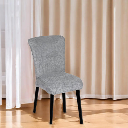 Stretchy Universal Jacquard Sapphire Chair Cover ( Charcoal)