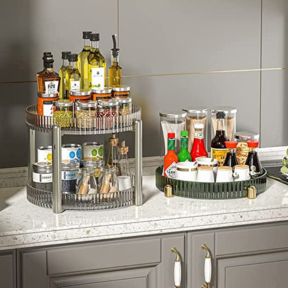 Rotating Turntable Cabinet Organizer