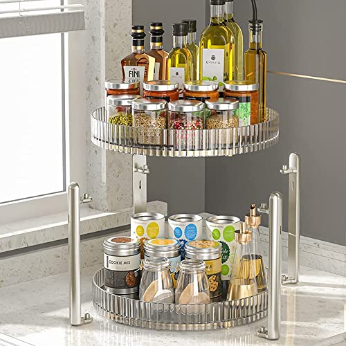 Rotating Turntable Cabinet Organizer