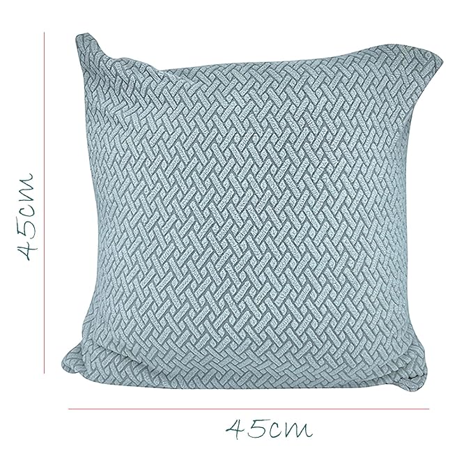 Polar Fleece Fabric Cushion Cover With Zipper (45 x 45 cm)(Light Grey)