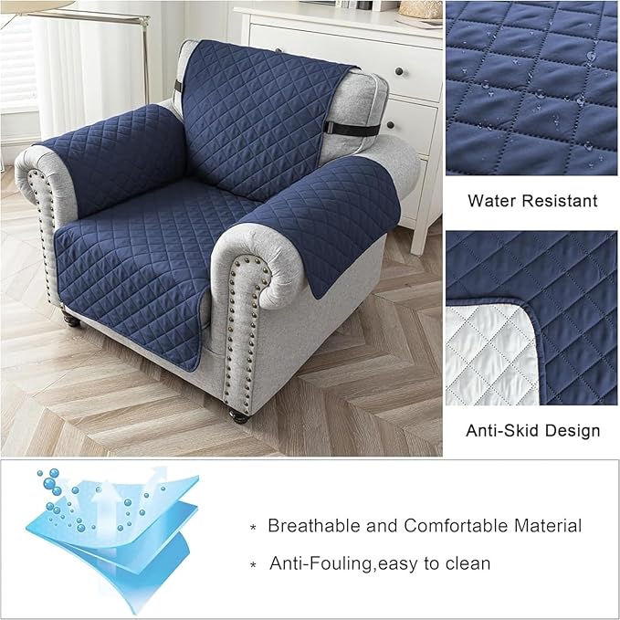 Reversible Sofa/Couch Covers 280 GSM (DARK BLUE/LIGHT BLUE)