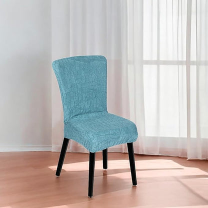 Stretchy Universal Jacquard Sapphire Chair Cover (TEAL)