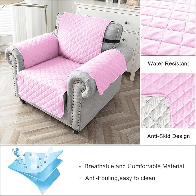 Reversible Sofa/Couch Covers 280 GSM (PINK/BEIGE)