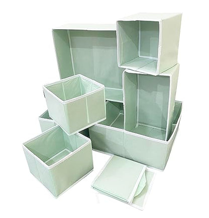 Foldable Cloth Storage Box Drawer Organizer Containers Set of 8