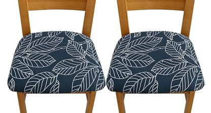 Elastic Chair Seat Covers Stretch Chair Covers (Blue Ash)