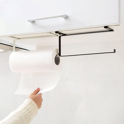 Paper Roll Holder, Paper Towel Holder Cabinet Hanging Kitchen Roll Hanger