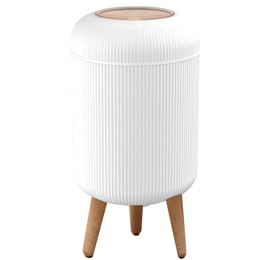 10 Liter Kitchen Dustbin Round (White)