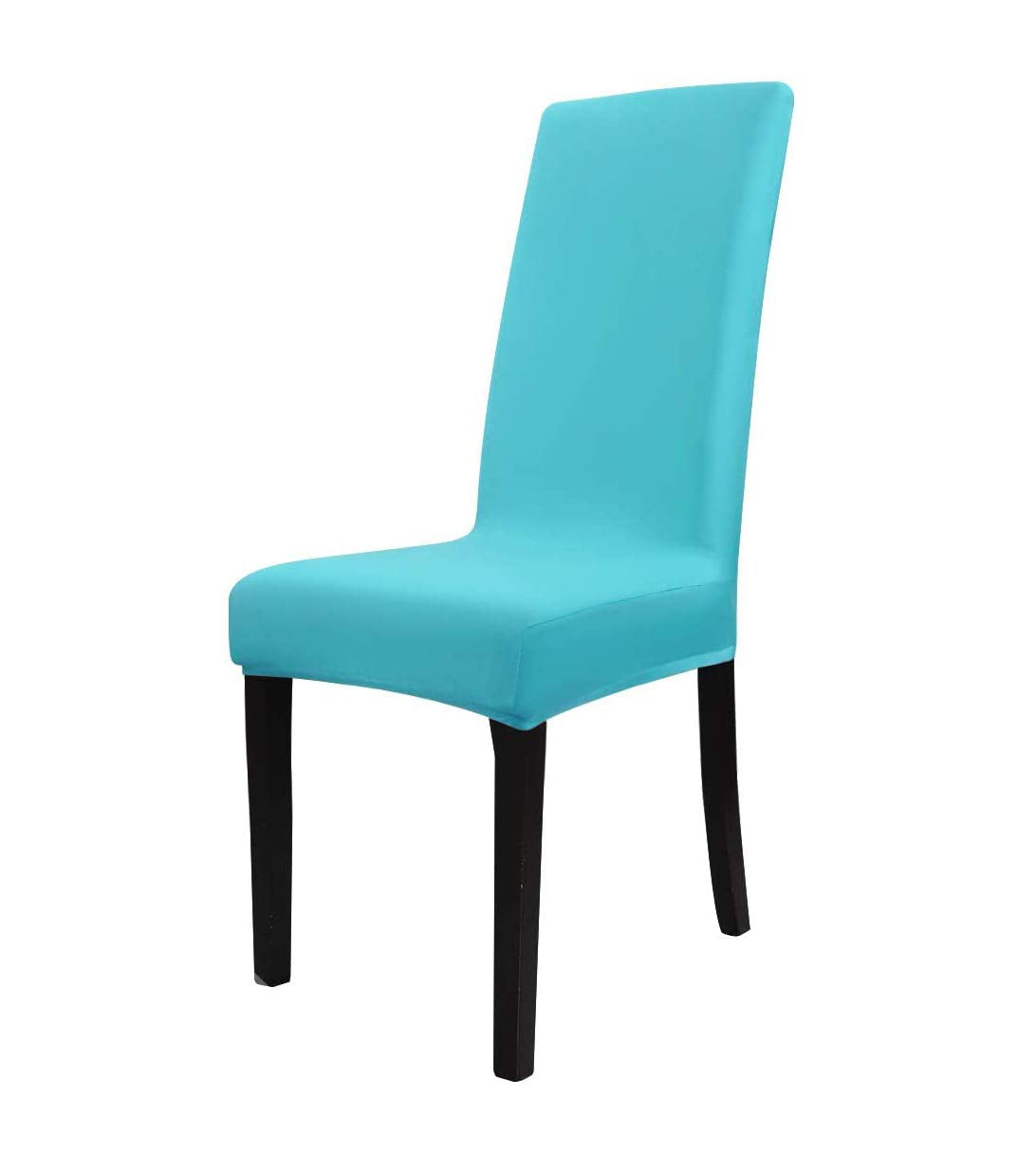 Chair Cover Stretch Removable Washable Short Dining Chair Cover (Sky Blue)