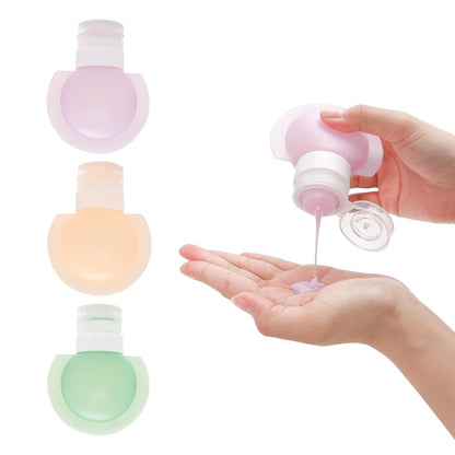 Portable Travel Bottles, 60ML Leakproof Silicone Travel Bottles Set of 3