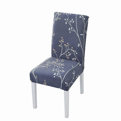 Elastic Chair Cover (Mid Night Branch)