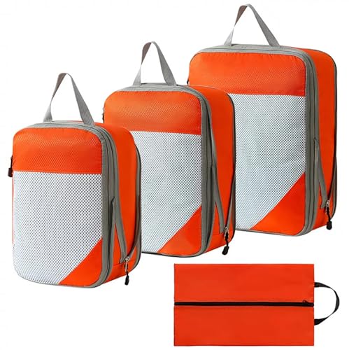 Compression Packing Cubes for Travel Set of 4