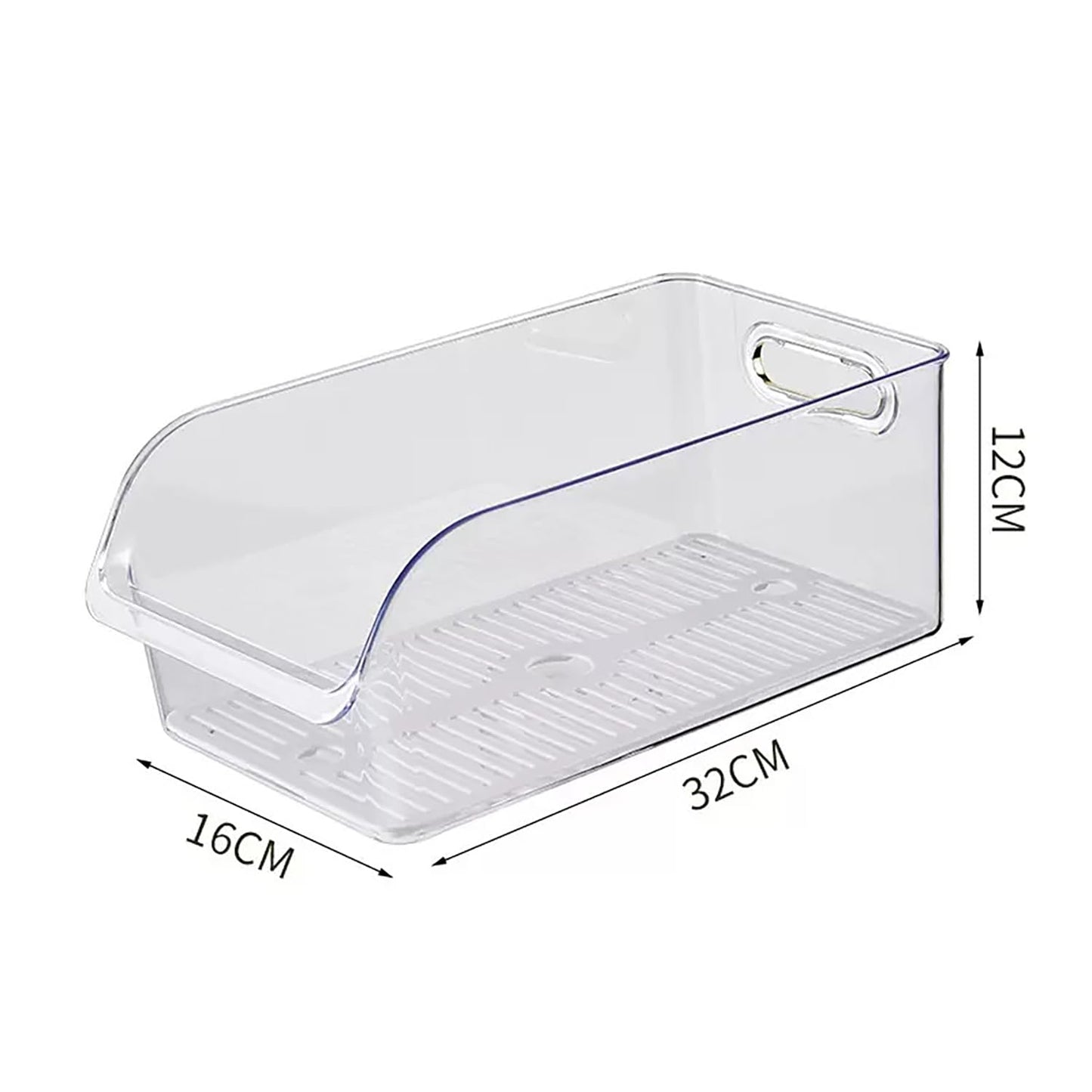 Refrigerator Drawer Transparent High Capacity Organization (Transparent)