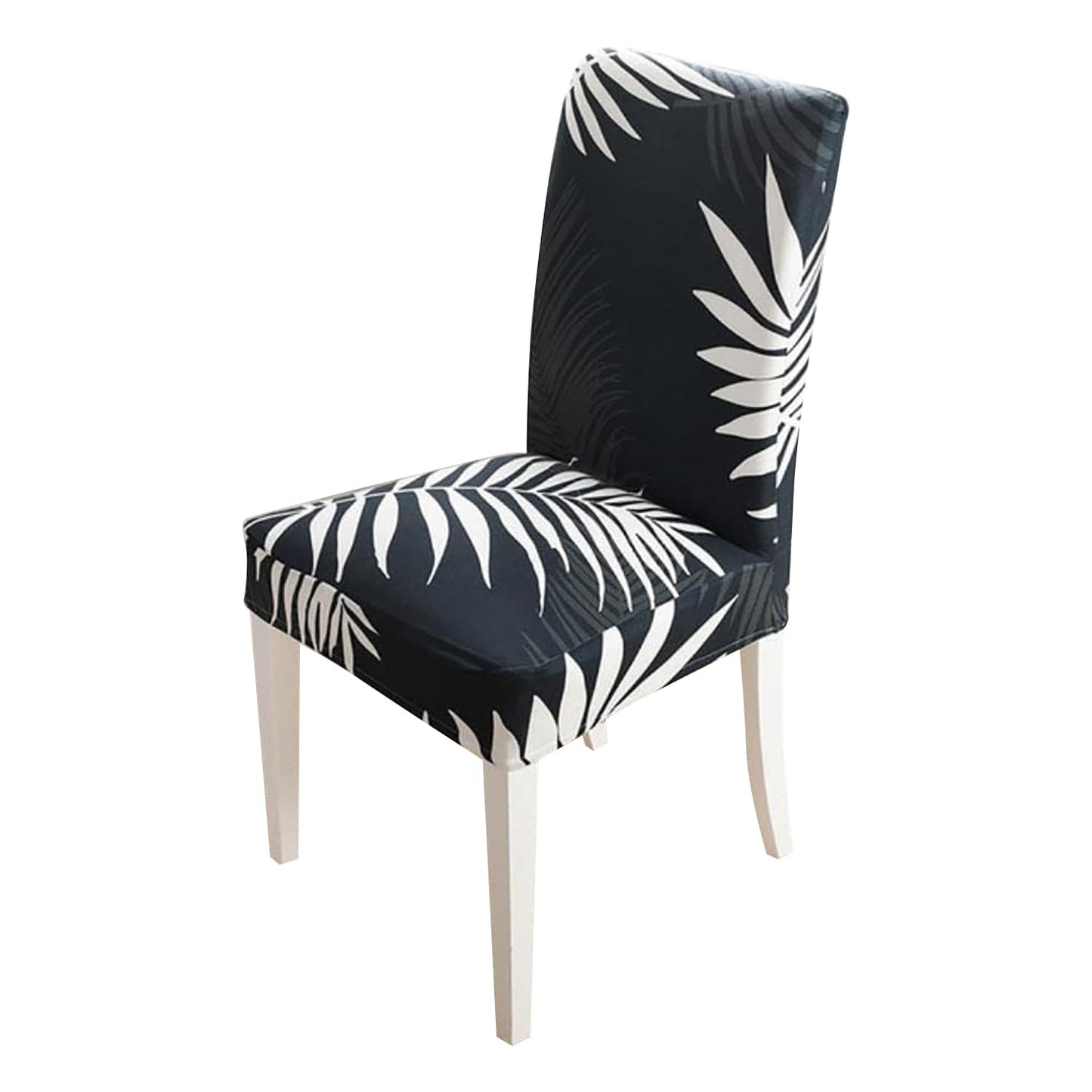 Elastic Chair Cover Stretch (Ink Feather)