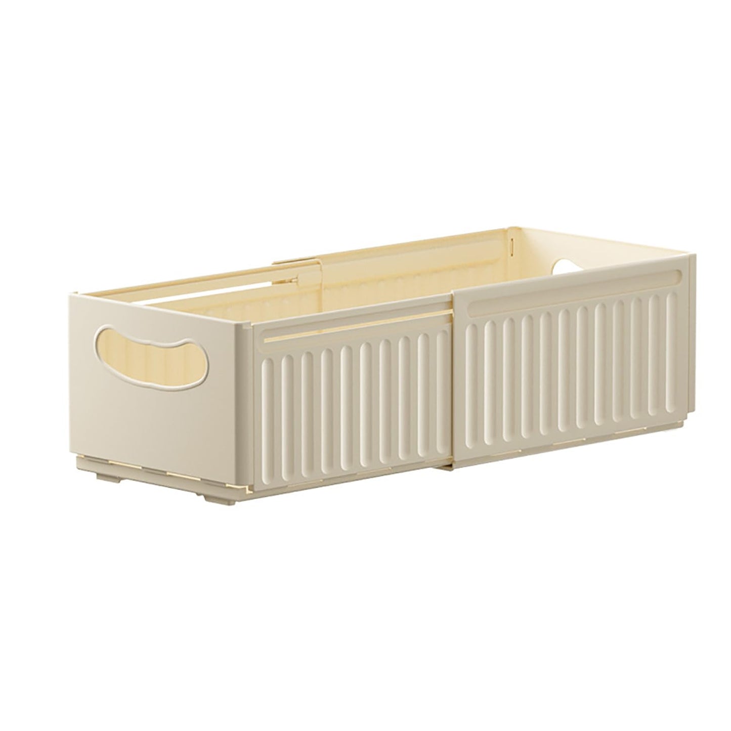 Retractable Plastic Storage Bins With Handles- Small