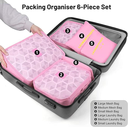 Travel Storage Bag Luggage Case Organizer Bag (6Pcs/1Set)