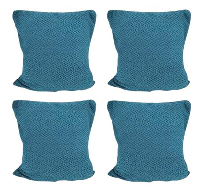 Polar Fleece Fabric Cushion Cover With Zipper (45 x 45 cm) (Teal)