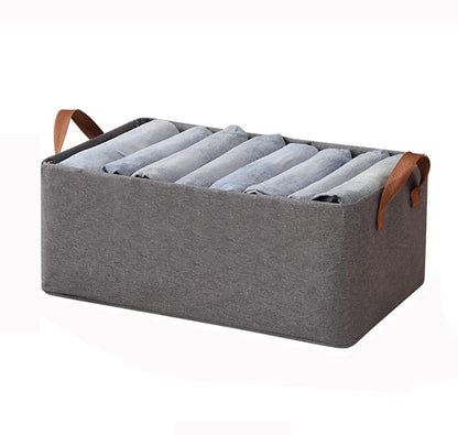 Open Storage Box Linen Closet Organizers Dark Grey