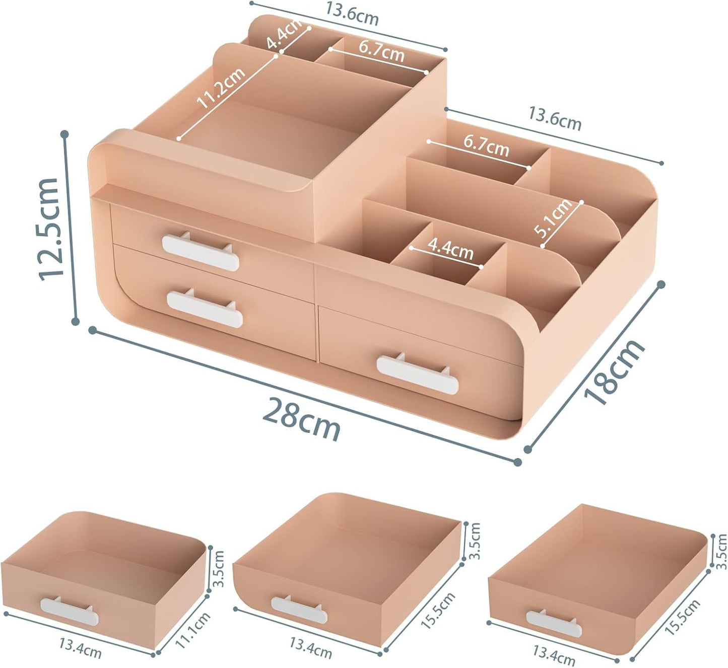 Makeup Organiser Cosmetic Storage Box Plastic Cosmetics Holder