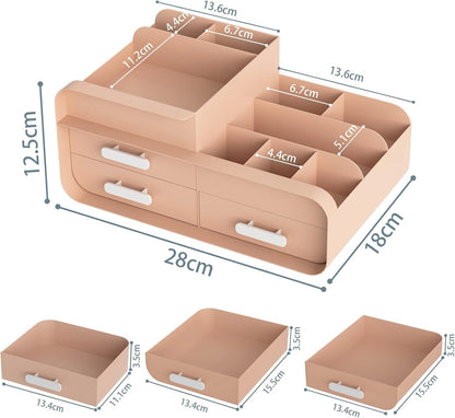 Makeup Organiser Cosmetic Storage Box Plastic Cosmetics Holder