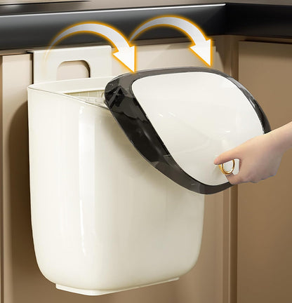 Kitchen Trash Can With Lid Hanging Wall Storage Bucket (6 Litre)