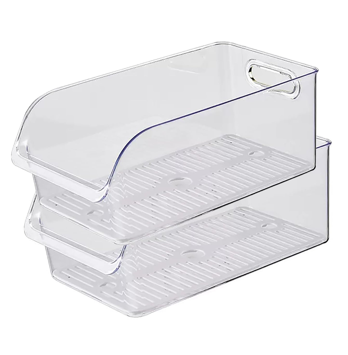 Refrigerator Drawer Transparent High Capacity Organization (Transparent)