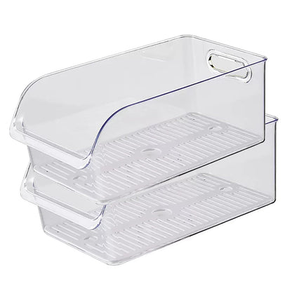 Refrigerator Drawer Transparent High Capacity Organization (Transparent)