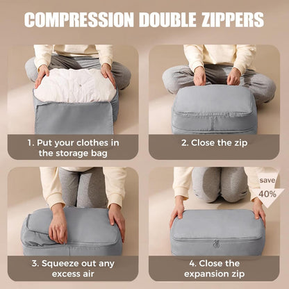 Compression Packing Cubes for Suitcases