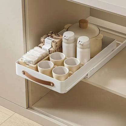 Pull Out Cabinet Organizer, Expandable Slide out Drawers for Kitchen Cabinets