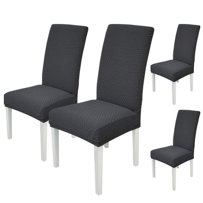 Stretchy Universal Jacquard Chair Cover-Charcoal